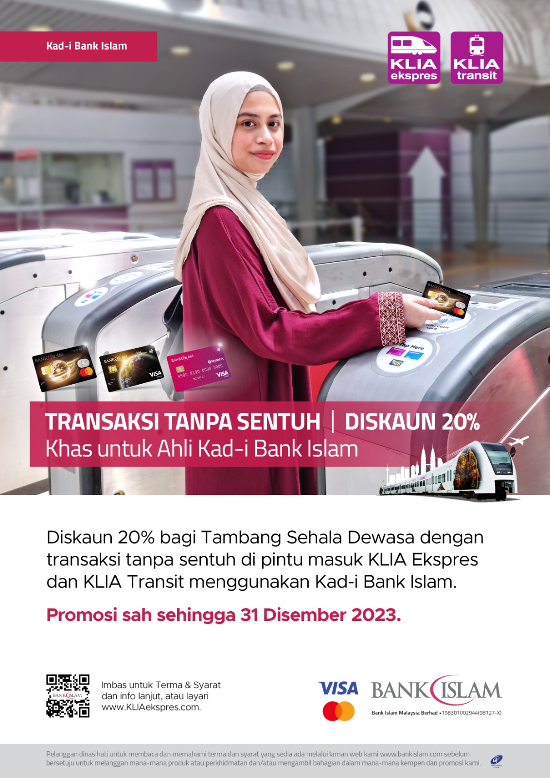 20 Off At The KLIA Ekspres KLIA Transit Gate With Bank Islam Card i 